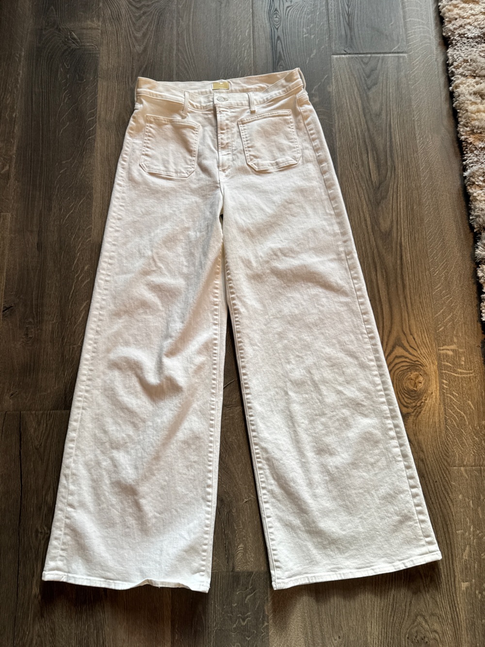 MOTHER Undercover Sneak Jeans Fairest of Them All White Size 31